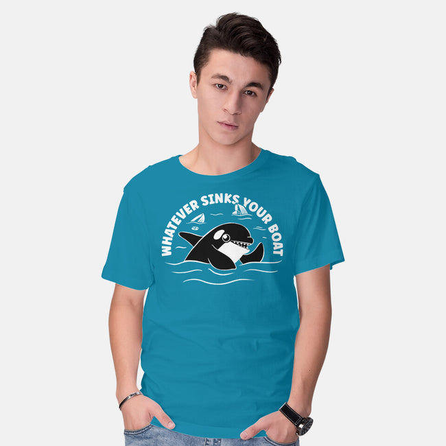 Whatever Sinks Your Boat-Mens-Basic-Tee-Aarons Art Room