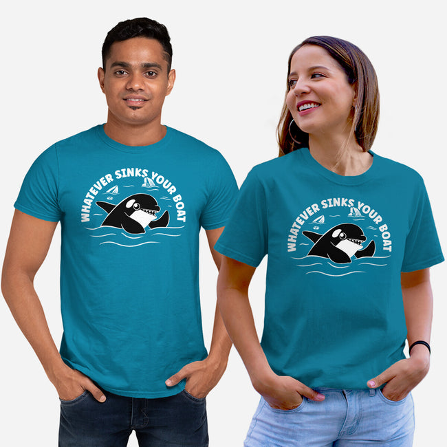 Whatever Sinks Your Boat-Unisex-Basic-Tee-Aarons Art Room