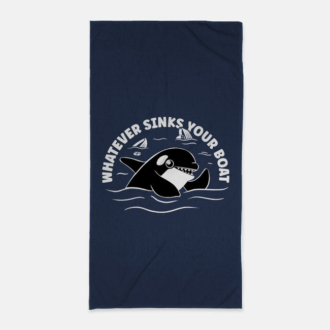 Whatever Sinks Your Boat-None-Beach-Towel-Aarons Art Room