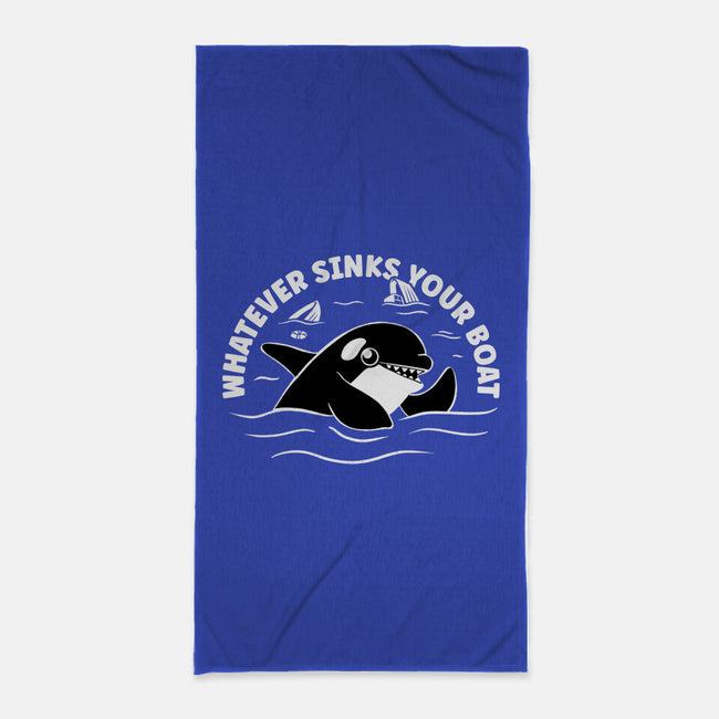 Whatever Sinks Your Boat-None-Beach-Towel-Aarons Art Room