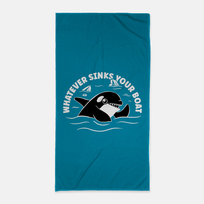 Whatever Sinks Your Boat-None-Beach-Towel-Aarons Art Room