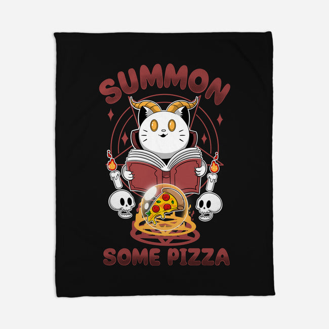 Summon Some Pizza-None-Fleece-Blanket-Tri haryadi