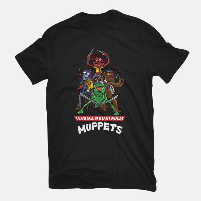 Teenage Mutant Ninja Muppets-Womens-Fitted-Tee-zascanauta