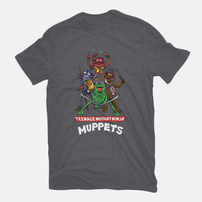 Teenage Mutant Ninja Muppets-Mens-Basic-Tee-zascanauta