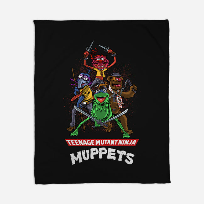 Teenage Mutant Ninja Muppets-None-Fleece-Blanket-zascanauta