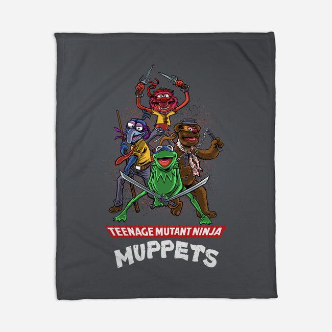 Teenage Mutant Ninja Muppets-None-Fleece-Blanket-zascanauta