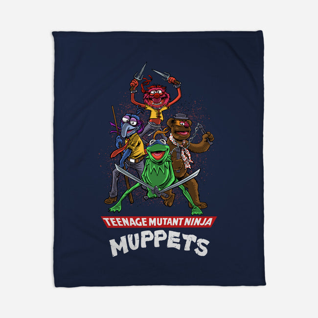 Teenage Mutant Ninja Muppets-None-Fleece-Blanket-zascanauta