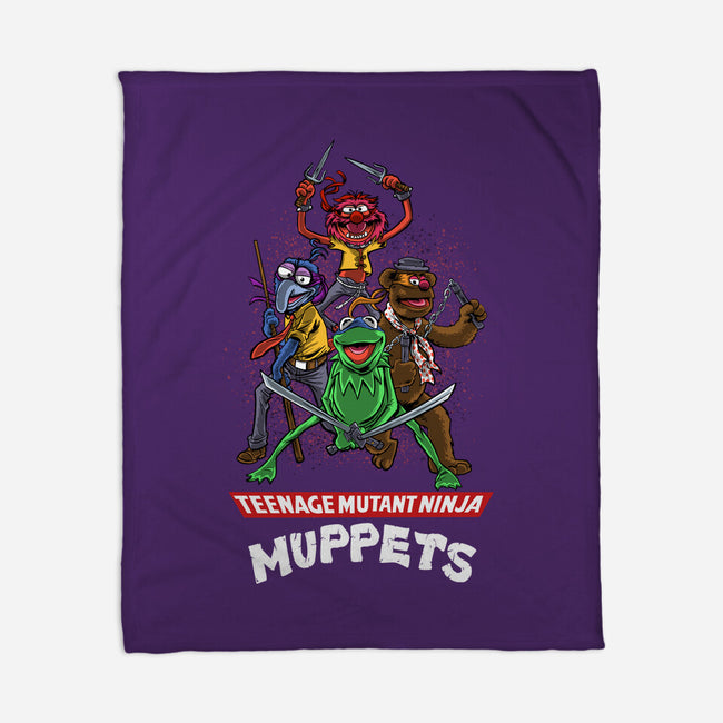 Teenage Mutant Ninja Muppets-None-Fleece-Blanket-zascanauta