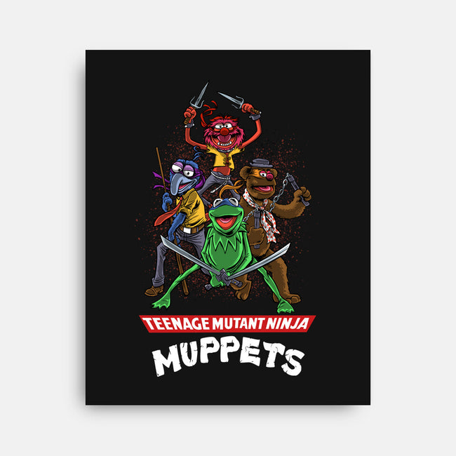 Teenage Mutant Ninja Muppets-None-Stretched-Canvas-zascanauta