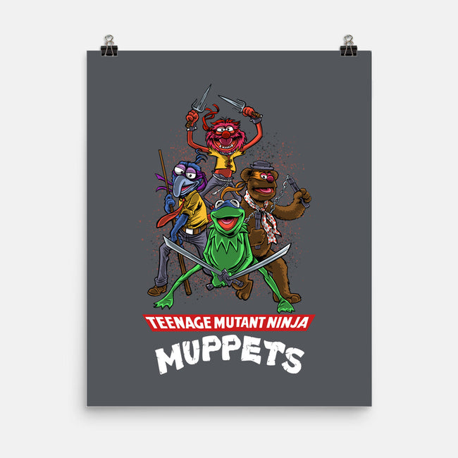 Teenage Mutant Ninja Muppets-None-Matte-Poster-zascanauta