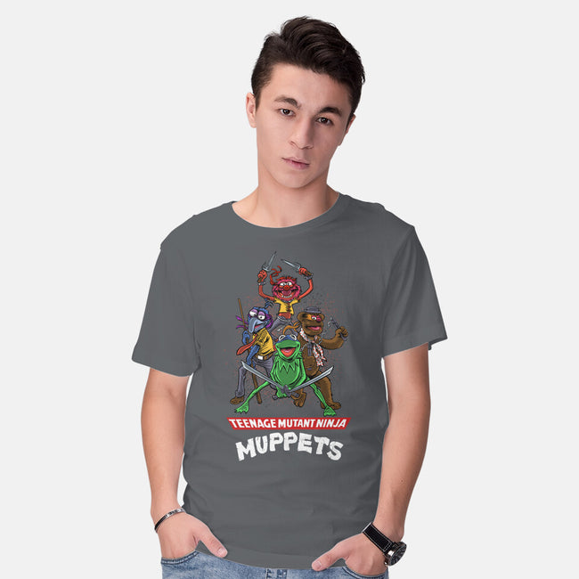 Teenage Mutant Ninja Muppets-Mens-Basic-Tee-zascanauta