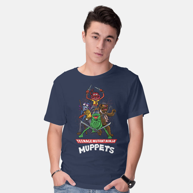 Teenage Mutant Ninja Muppets-Mens-Basic-Tee-zascanauta