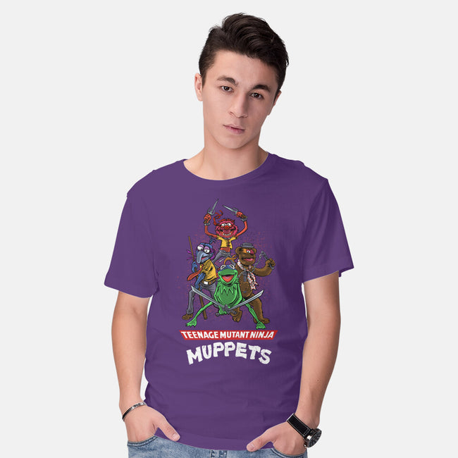 Teenage Mutant Ninja Muppets-Mens-Basic-Tee-zascanauta