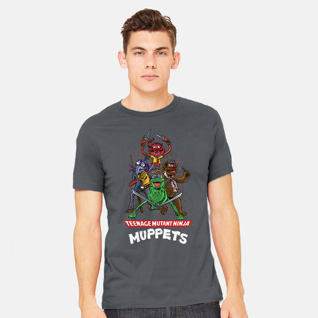 Teenage Mutant Ninja Muppets-Mens-Heavyweight-Tee-zascanauta