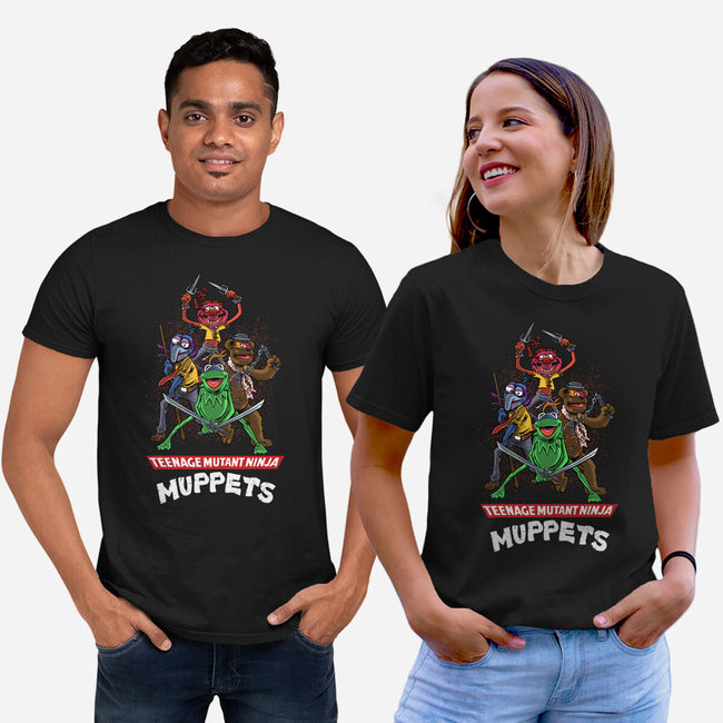 Teenage Mutant Ninja Muppets-Unisex-Basic-Tee-zascanauta