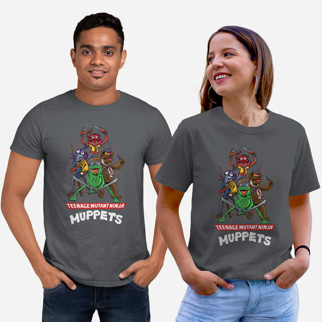 Teenage Mutant Ninja Muppets-Unisex-Basic-Tee-zascanauta