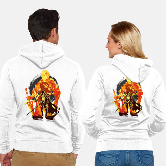 Shield Of Rosaria-Unisex-Zip-Up-Sweatshirt-hypertwenty