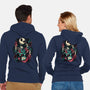 Nightmare Duo-Unisex-Zip-Up-Sweatshirt-momma_gorilla