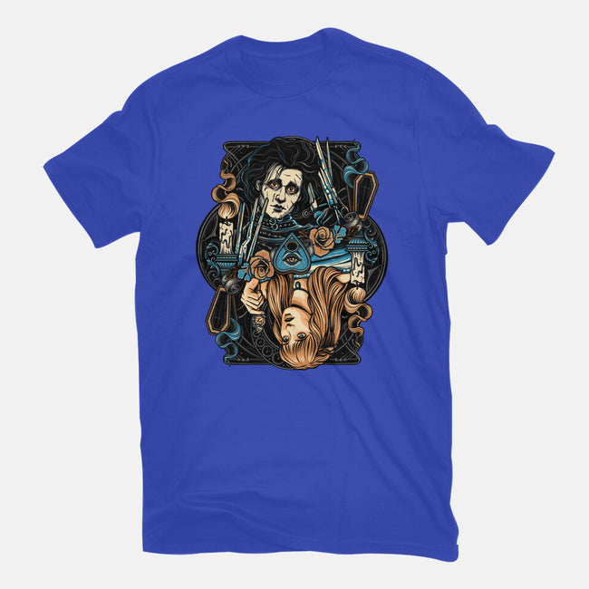 Scissorhands Duo-Womens-Basic-Tee-momma_gorilla