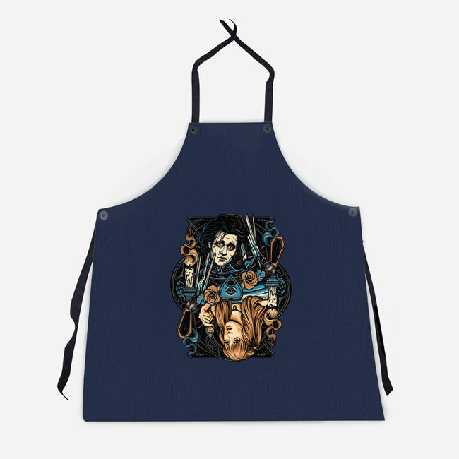 Scissorhands Duo-Unisex-Kitchen-Apron-momma_gorilla