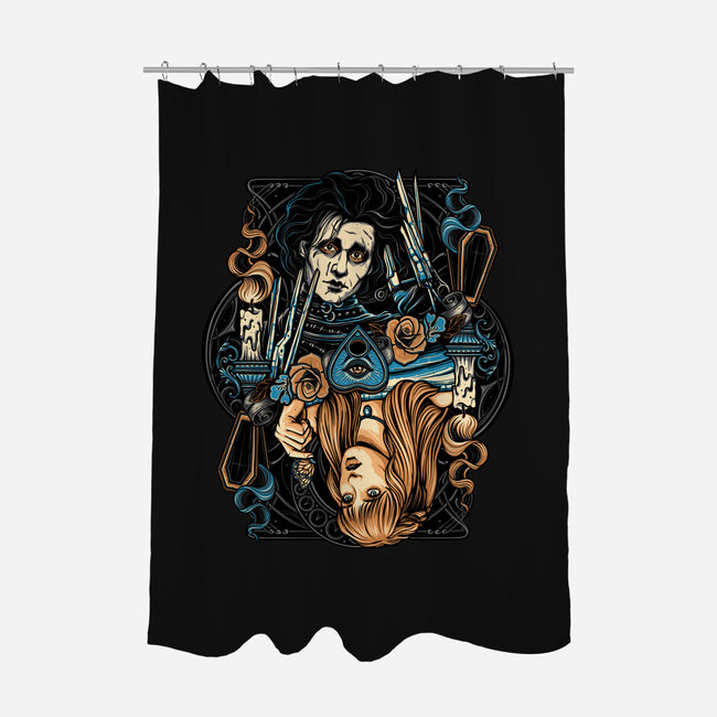 Scissorhands Duo-None-Polyester-Shower Curtain-momma_gorilla