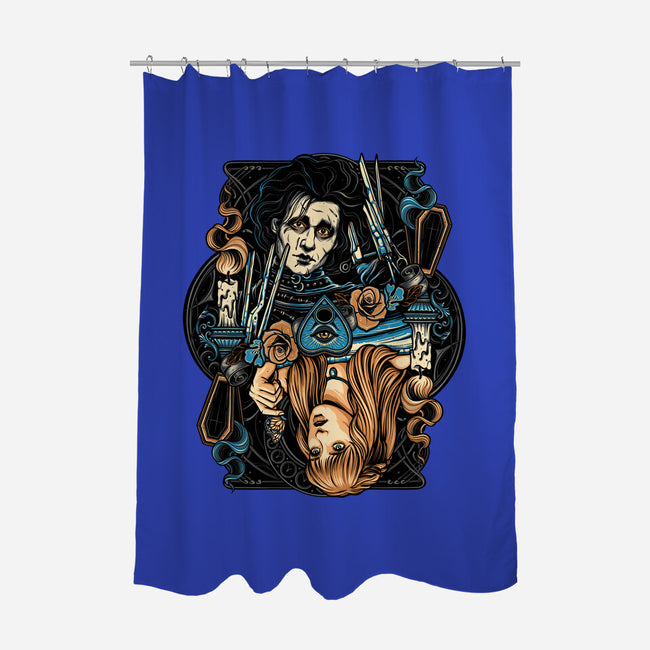 Scissorhands Duo-None-Polyester-Shower Curtain-momma_gorilla