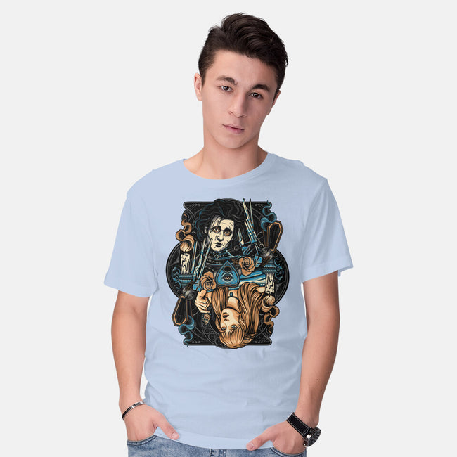 Scissorhands Duo-Mens-Basic-Tee-momma_gorilla