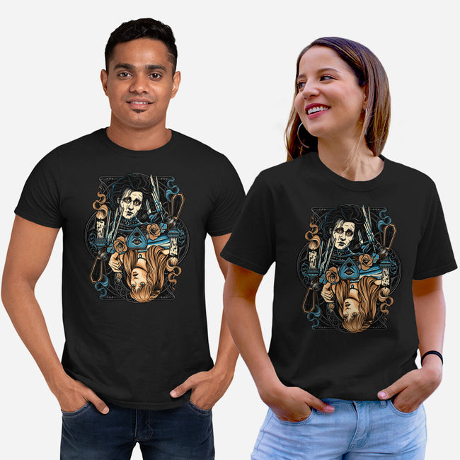 Scissorhands Duo-Unisex-Basic-Tee-momma_gorilla