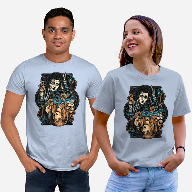 Scissorhands Duo-Unisex-Basic-Tee-momma_gorilla