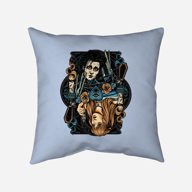 Scissorhands Duo-None-Removable Cover-Throw Pillow-momma_gorilla