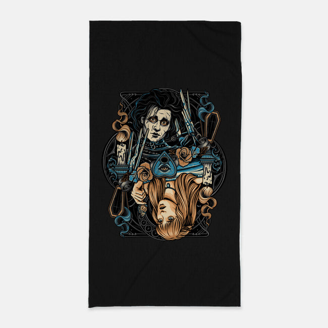 Scissorhands Duo-None-Beach-Towel-momma_gorilla