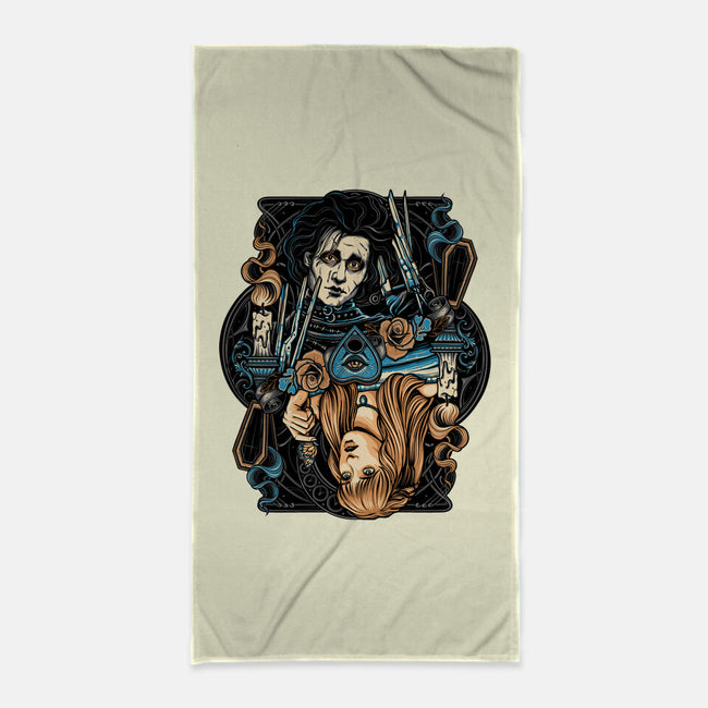 Scissorhands Duo-None-Beach-Towel-momma_gorilla