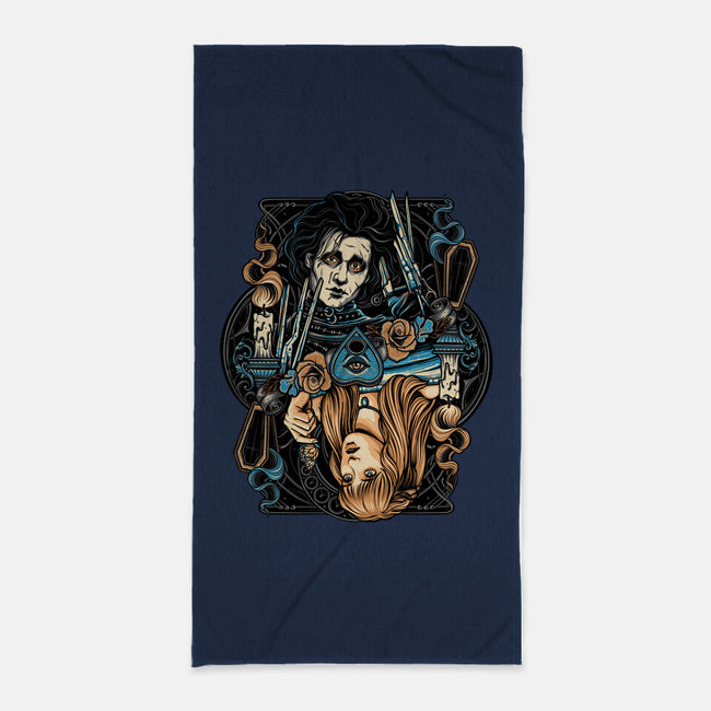 Scissorhands Duo-None-Beach-Towel-momma_gorilla