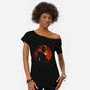 The Iron Warrior-Womens-Off Shoulder-Tee-kharmazero