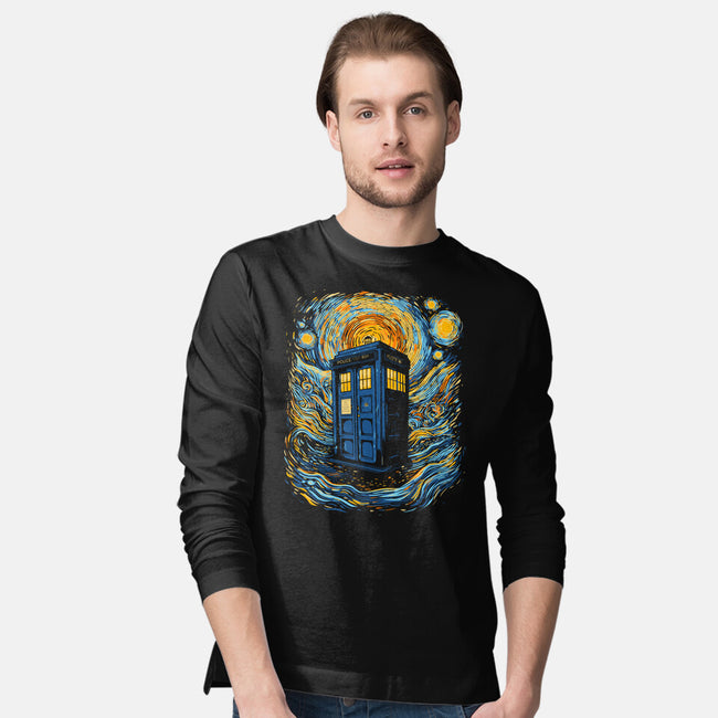 Starry Blue Box-Mens-Long Sleeved-Tee-kharmazero