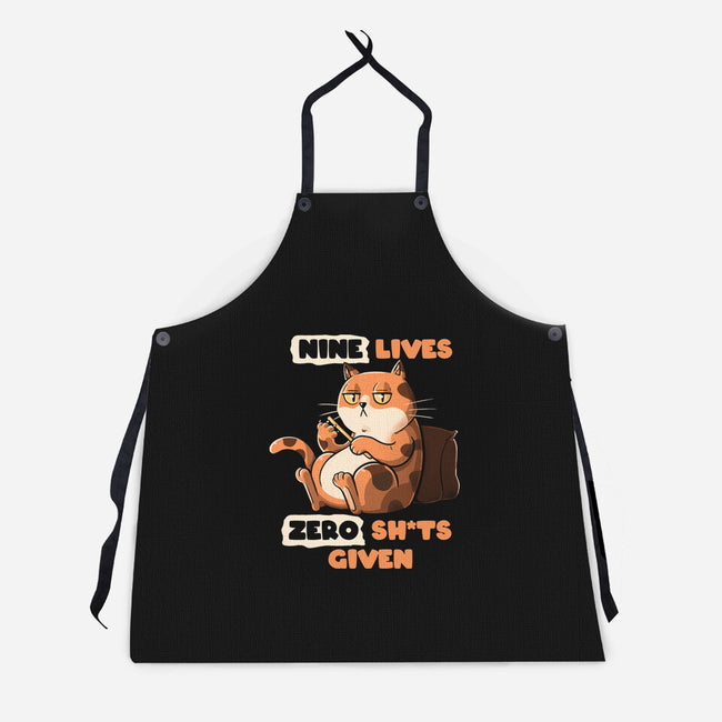 Nine Lives-Unisex-Kitchen-Apron-tobefonseca