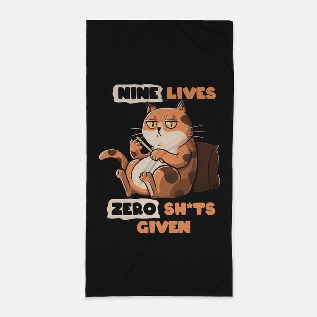 Nine Lives-None-Beach-Towel-tobefonseca