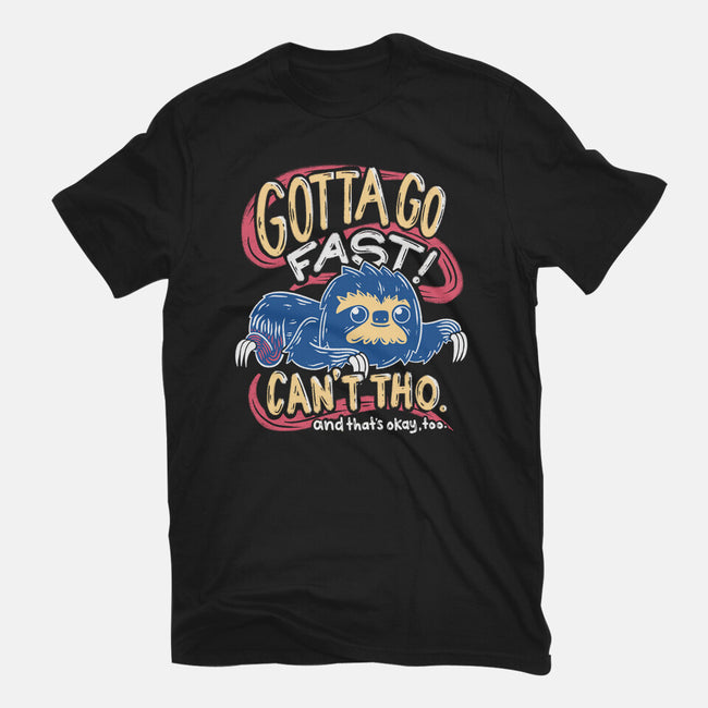 Can't Go Fast-Mens-Basic-Tee-Aarons Art Room