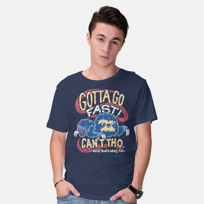 Can't Go Fast-Mens-Basic-Tee-Aarons Art Room