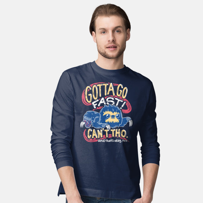 Can't Go Fast-Mens-Long Sleeved-Tee-Aarons Art Room