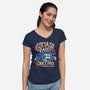 Can't Go Fast-Womens-V-Neck-Tee-Aarons Art Room