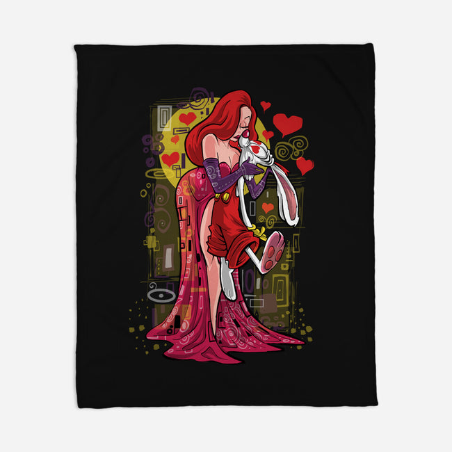 Animated Kiss-None-Fleece-Blanket-zascanauta