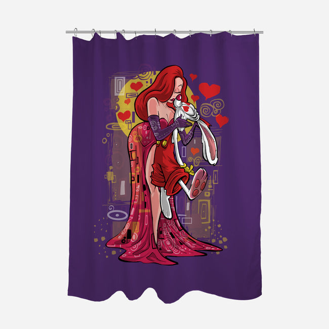 Animated Kiss-None-Polyester-Shower Curtain-zascanauta