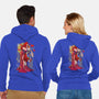 Animated Kiss-Unisex-Zip-Up-Sweatshirt-zascanauta