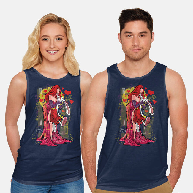 Animated Kiss-Unisex-Basic-Tank-zascanauta