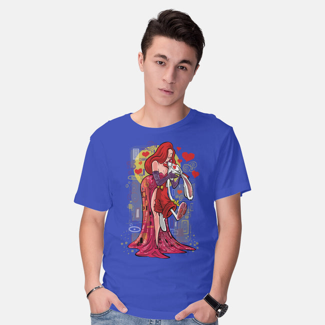 Animated Kiss-Mens-Basic-Tee-zascanauta