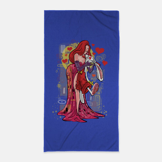 Animated Kiss-None-Beach-Towel-zascanauta