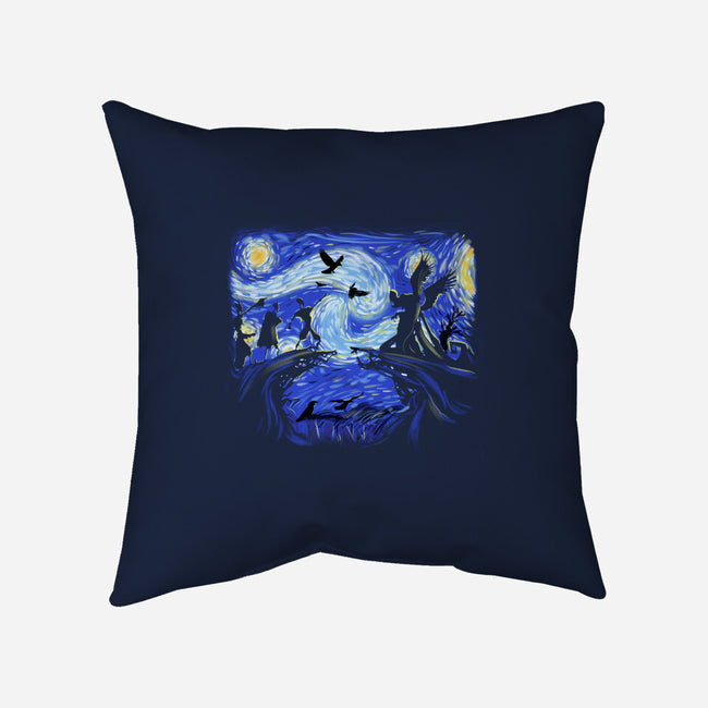 Deathly Hallow Starry Night-None-Removable Cover w Insert-Throw Pillow-fanfabio