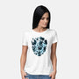 Black Cat Stars-Womens-Basic-Tee-Vallina84