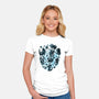 Black Cat Stars-Womens-Fitted-Tee-Vallina84